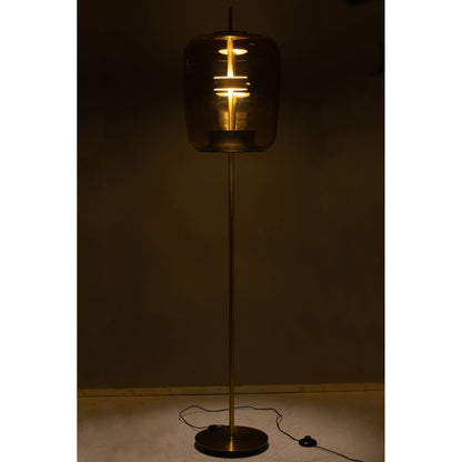 Lampa podłogowa LED Szkło Brązowa H 168cm J-Line