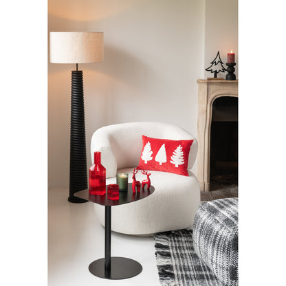 Lampa podłogowa gwintowa Ailanthus Drewno Czarna/Szara H160cm J-Line