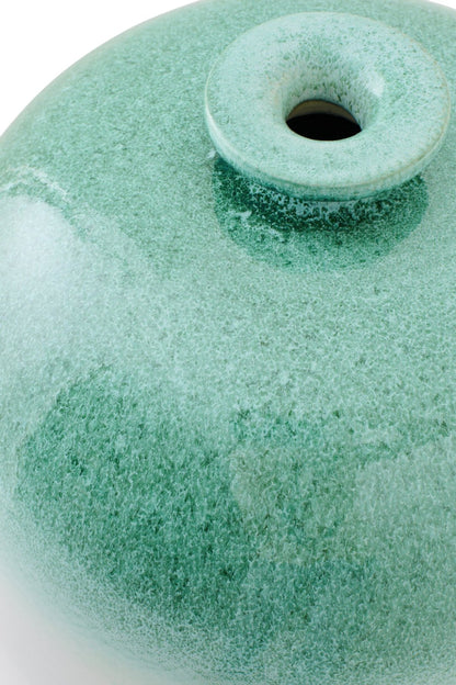 Wazon podłogowy ceramiczny miętowy/biały Large J-Line