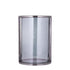 Windlicht Jarie Gunmetal Large van PTMD, windlicht met roestvrijstalen frame op witte achtergrond