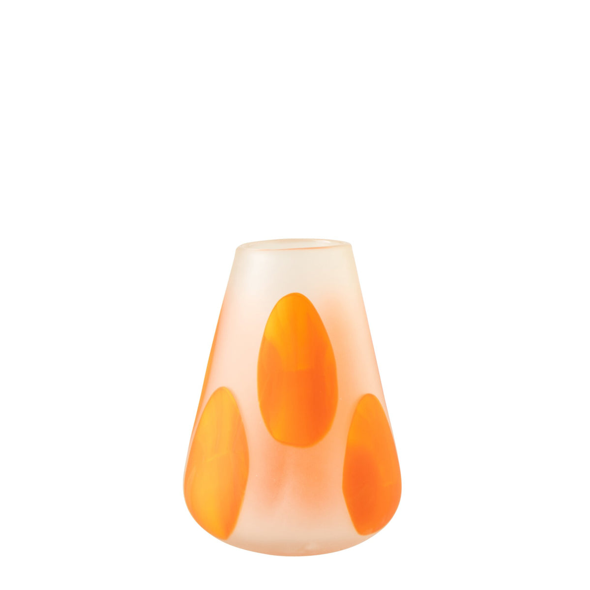 Lampa wiatrowa Szklane kropki Ciemno pomarańczowe/Przezroczyste Mała J-Line